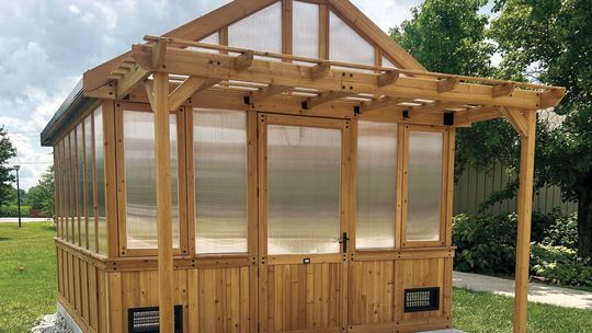 Barb's Greenhouse Built at Wesley