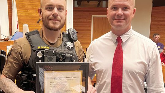 Deputies Recognized at County Board, Survey, Other Action Approved