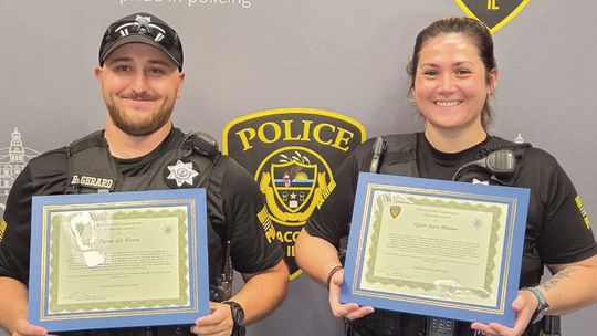 Gerard, Martino Receive MPD Lifesaving Award