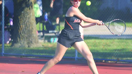 MHS Girls Tennis Edges Palmyra