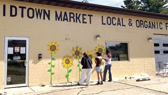 Student Artists Bring Sunshine & Cheer to the Macomb Food Co-op