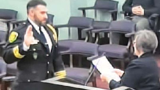 Tedrow Sworn In Interim Police Chief