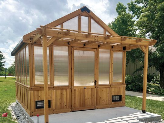 Barb's Greenhouse Built at Wesley