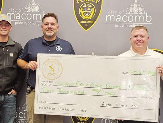 Big thank you to our friends at the Alpha Gamma Rho AGR fraternity at WIU