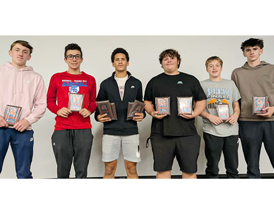 Bushnell Prairie City High School Fall Sports Awards