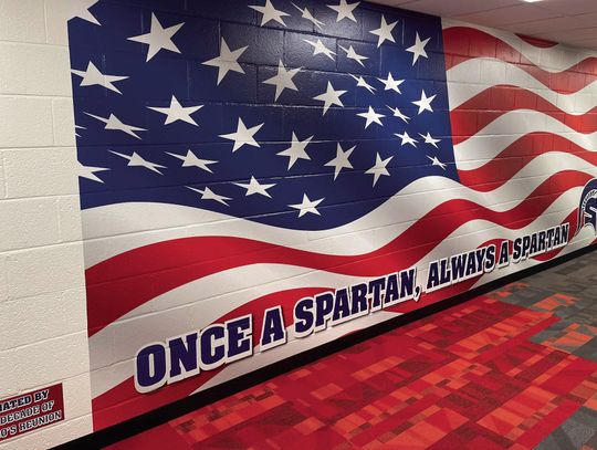 Decade of the Sixties Reunion Donates to B-PC High School Military Hallway Upgrade