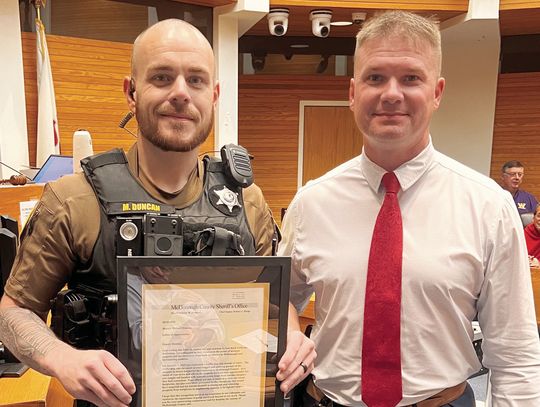 Deputies Recognized at County Board, Survey, Other Action Approved