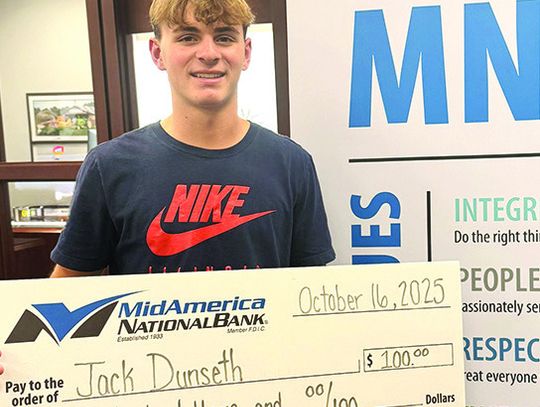 Dunseth Named Sept. MNB Senior of Month