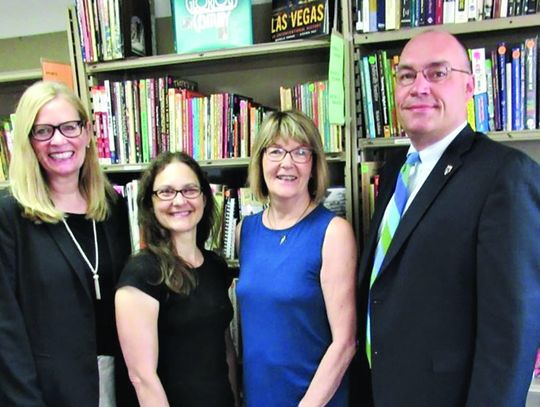 Friends of the Macomb Public Library Recognize 25 Years of Clock Tower Community Bank Sponsorship