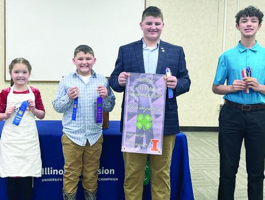 Local 4-H Youth Advance to State Public Speaking Contest