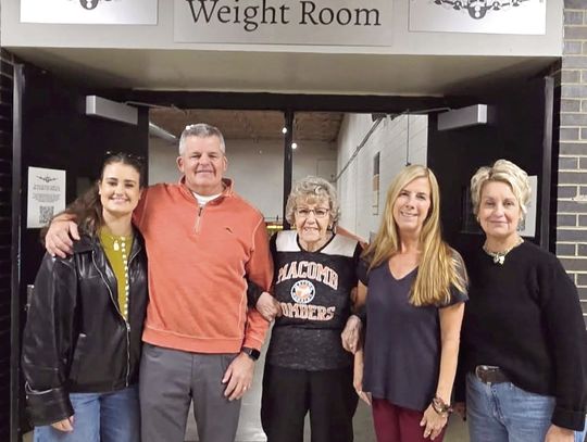 Macomb High Honors Don Simpkins with Weight Room Dedication