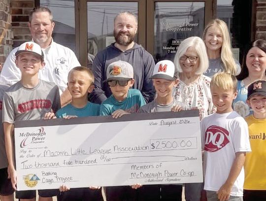 McDonough Power Cooperative Awards Operation Round-Up Grants