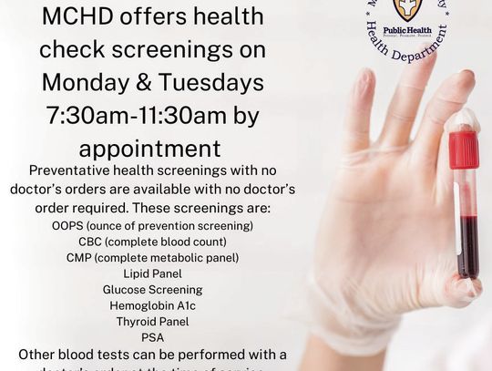 MCHD Health Check Screenings
