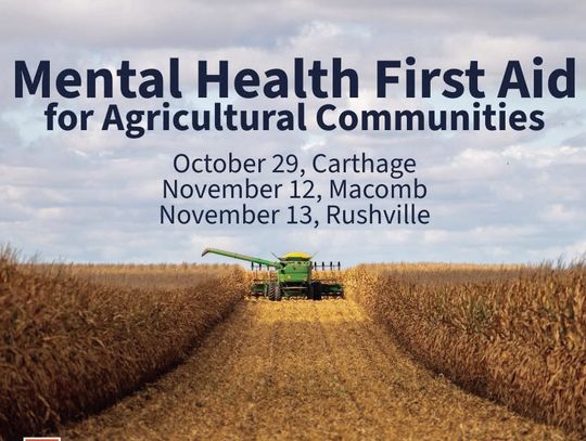 Mental Health First Aid for Agricultural Communities Courses Scheduled