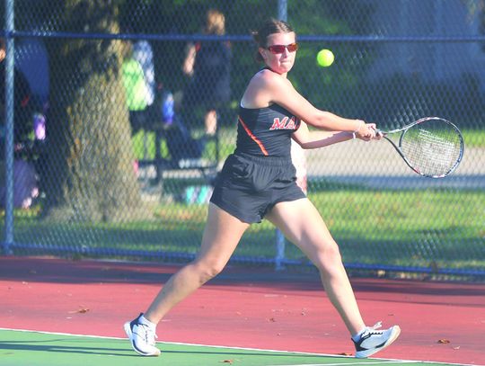 MHS Girls Tennis Edges Palmyra