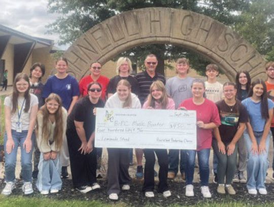 Prairieland Barbershop Chorus Donates to Local Music Departments