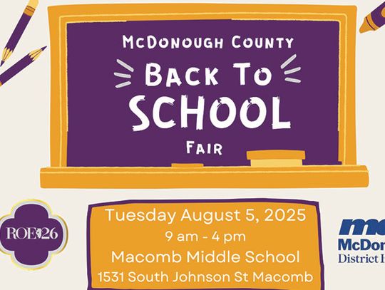 ROE 26 Back to School Fair Set for Aug. 5
