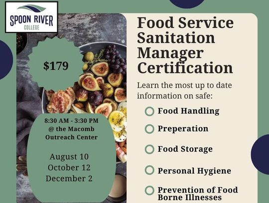 SRC Offers Food Service Manager Certification Course