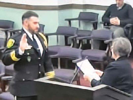 Tedrow Sworn In Interim Police Chief