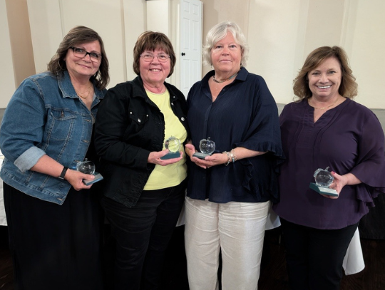 West Prairie School District 103 Staff Win Crystal Apple Awards for Dedication