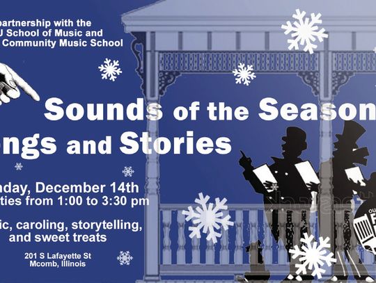 Western IL Museum Invites All to Enjoy the Sounds of the Season on Our Front Porch Dec. 14