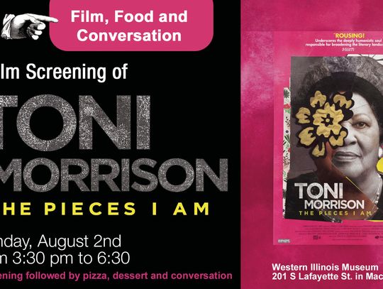 Western IL Museum Screening of the Film Toni Morrison: The Pieces I Am