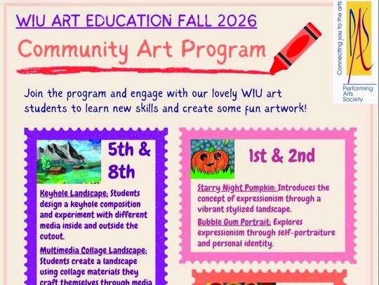WIU Art Education Fall Community Program
