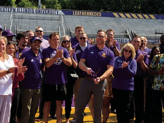 WIU Turf Completion Ribbon Cutting