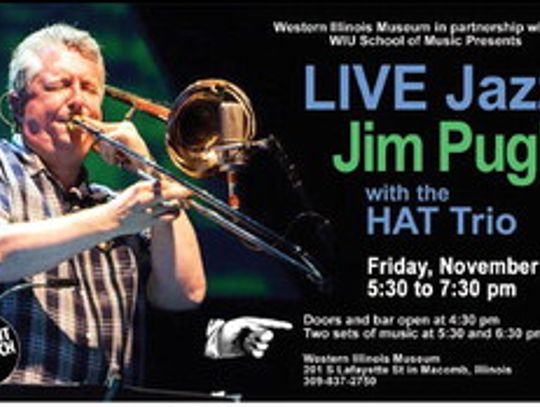 World-renowned trombonist Jim Pugh to perform on Our Front Porch with the HAT Trio Nov. 7