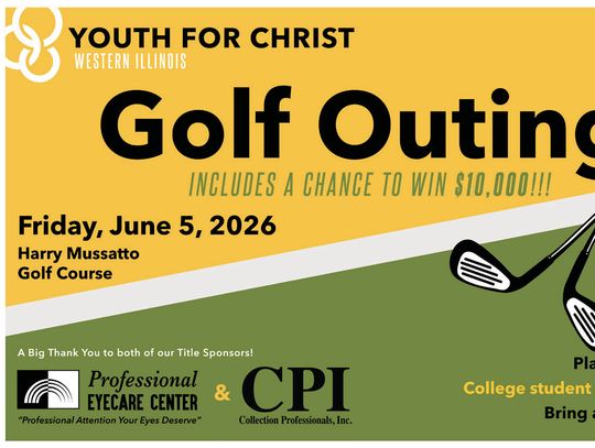 Youth for Christ Golf Outing June 5