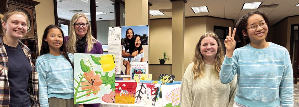 Autism Awareness Art Exhibit on Display at Clock Tower