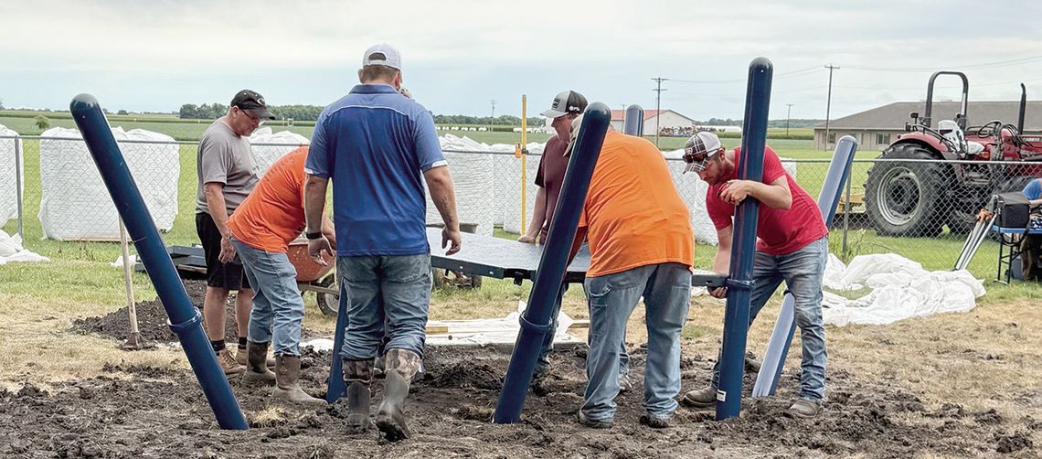 Volunteers Build B-PC Playground Volunteers Build B-PC Playground