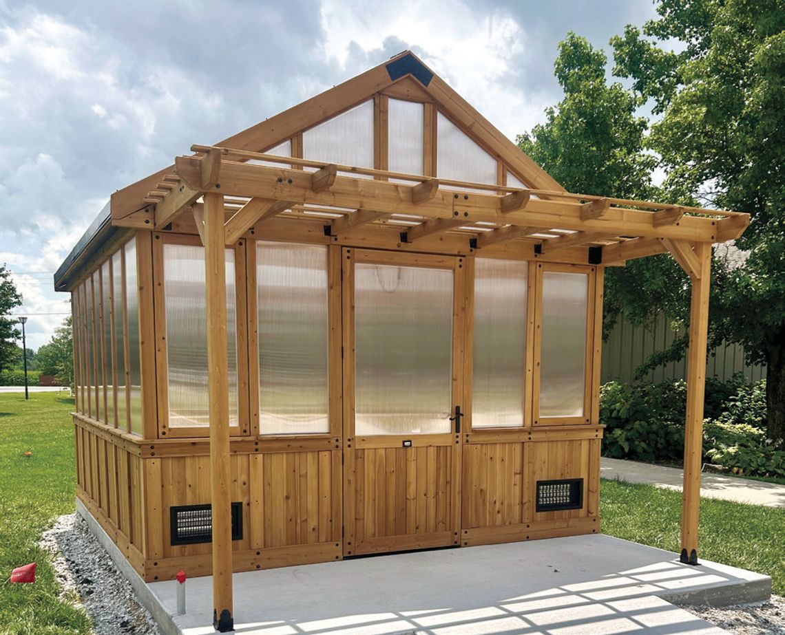 Barb's Greenhouse Built at Wesley