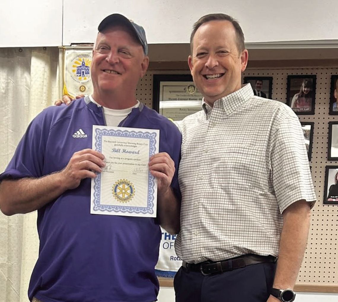 Bill Howard Speaks at Rotary