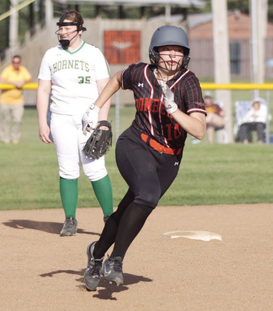 Bombers Buzz Past Hornets In High School Softball Play