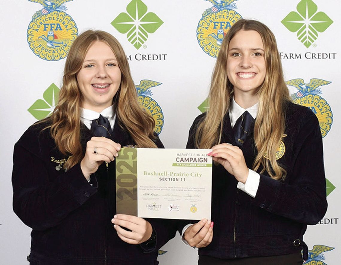 Bushnell-Prairie City FFA Honored At State Convention