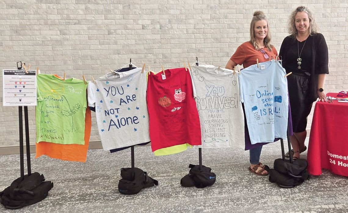 Clothesline Project on Display at SRC