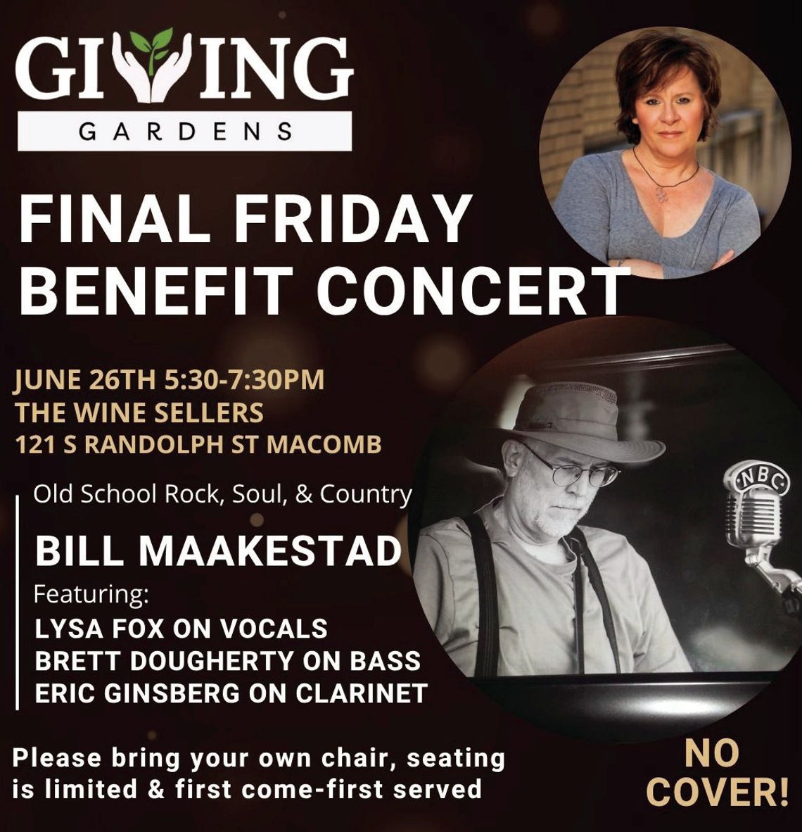 'Final Fridays' at The Wine Sellers to Benefit The Giving Gardens