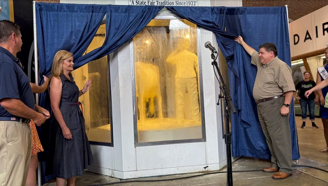 First look: 2025 Illinois State Fair butter cow unveiled First look: 2025 Illinois State Fair butter cow unveiled