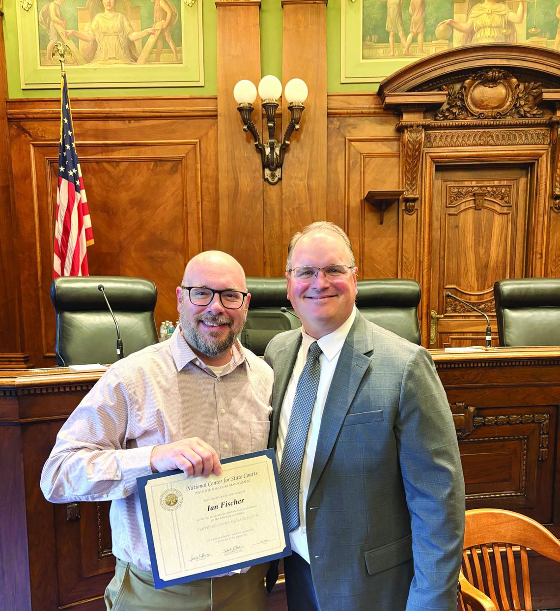 Fischer Completes Certified Court Manager Program Fischer Completes Certified Court Manager Program
