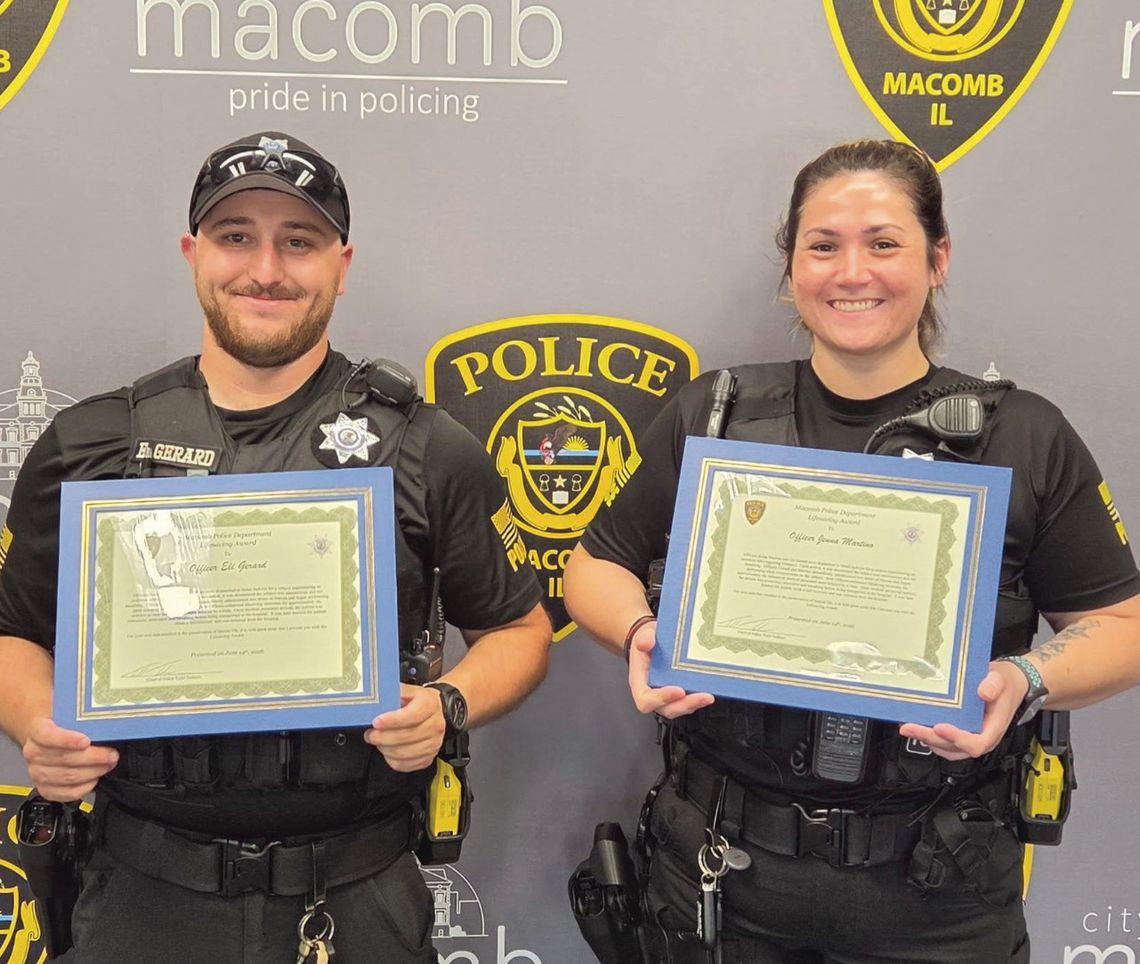 Gerard, Martino Receive MPD Lifesaving Award