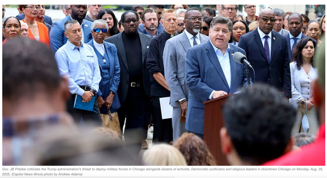 In response to military deployment, Pritzker tells Trump: ‘Do not come to Chicago’ In response to military deployment, Pritzker tells Trump: ‘Do not come to Chicago’