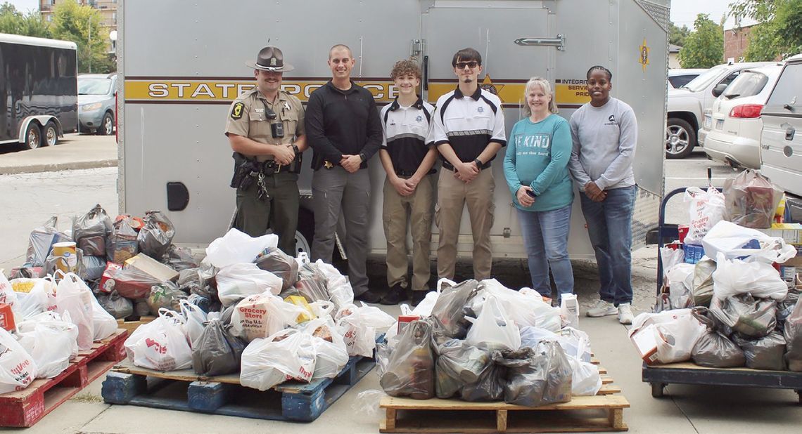 ISP Troop 4 Food Drive Benefits Good Food Pantry