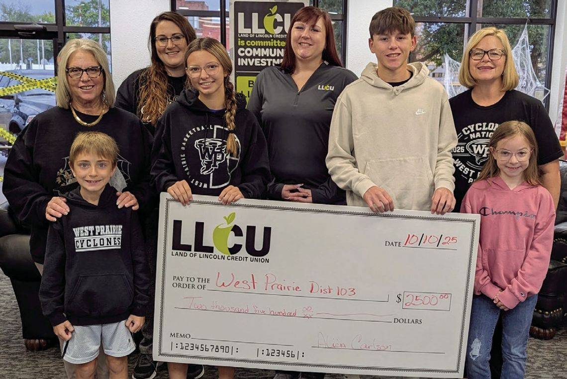 Land of Lincoln Donates to West Prairie