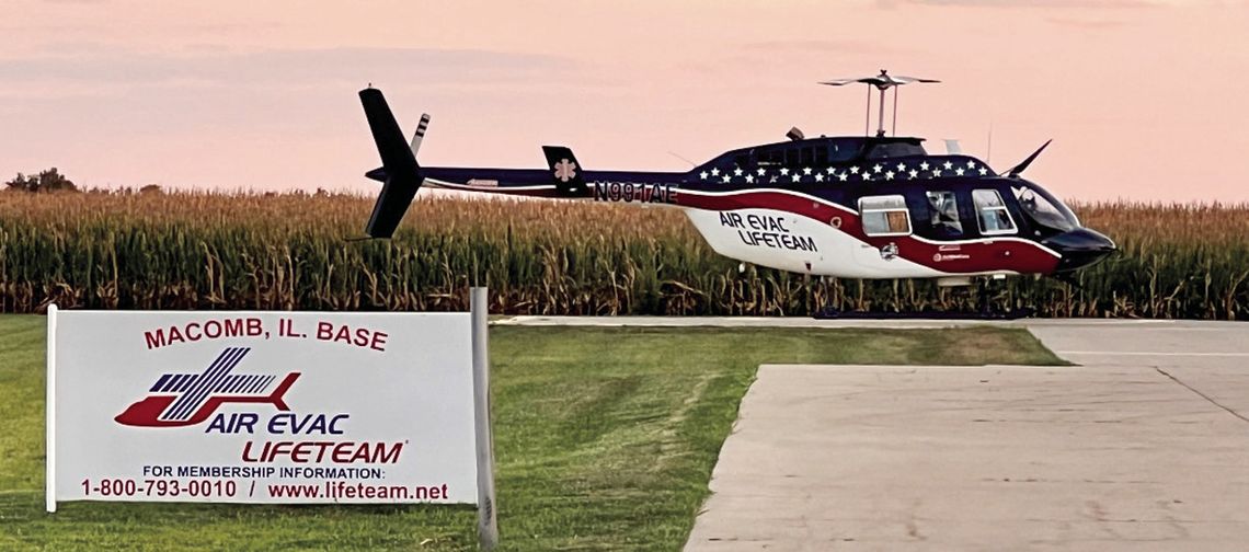 Macomb-Based Helicopter Crew Ready for Medical Emergencies Macomb-Based Helicopter Crew Ready for Medical Emergencies