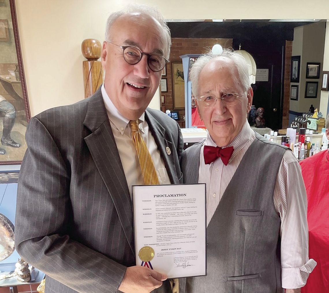 Mayor Declares Oct. 8 ‘Jerry Tyson Day’ in Honor of Barber’s 70 Years Mayor Declares Oct. 8 ‘Jerry Tyson Day’ in Honor of Barber’s 70 Years