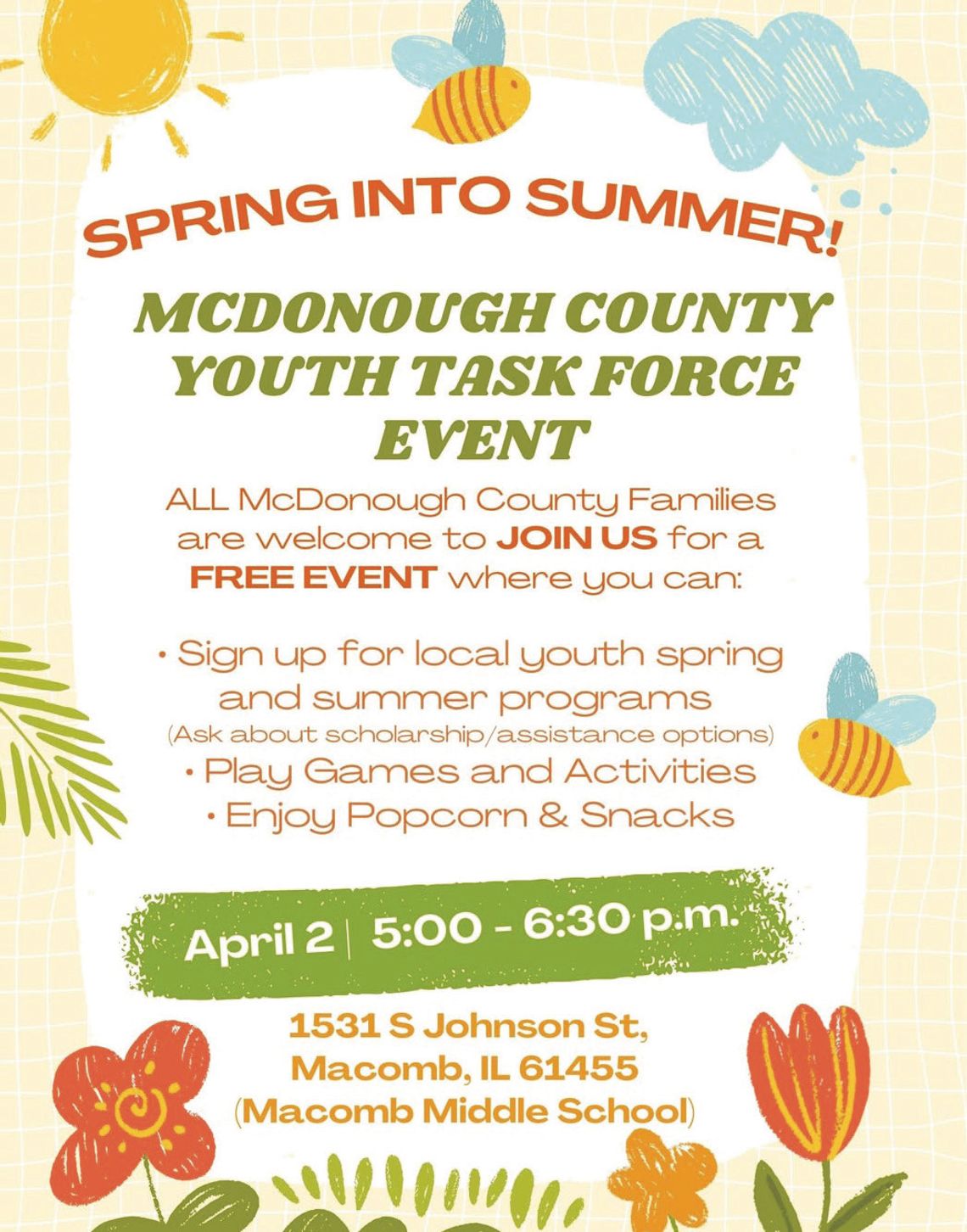 McDonough County Youth Task Force Summer Programs