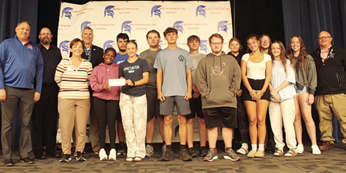 MDH Presents Check to B-PC Athletics MDH Presents Check to B-PC Athletics