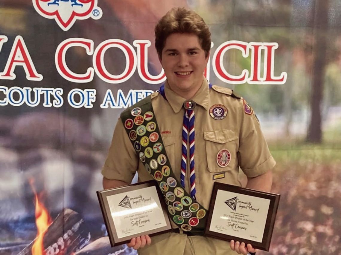 MHS Cousins’ Eagle Scout Project Earns Council Recognition - Project of the Year