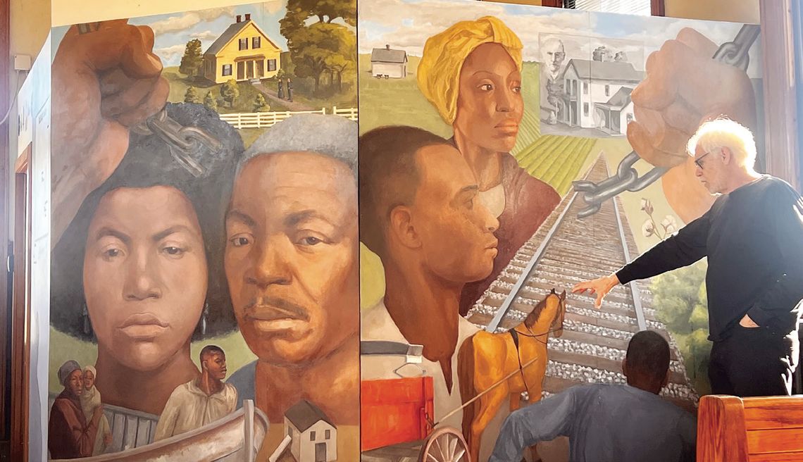 New Mural Honors Freedom Seekers New Mural Honors Freedom Seekers